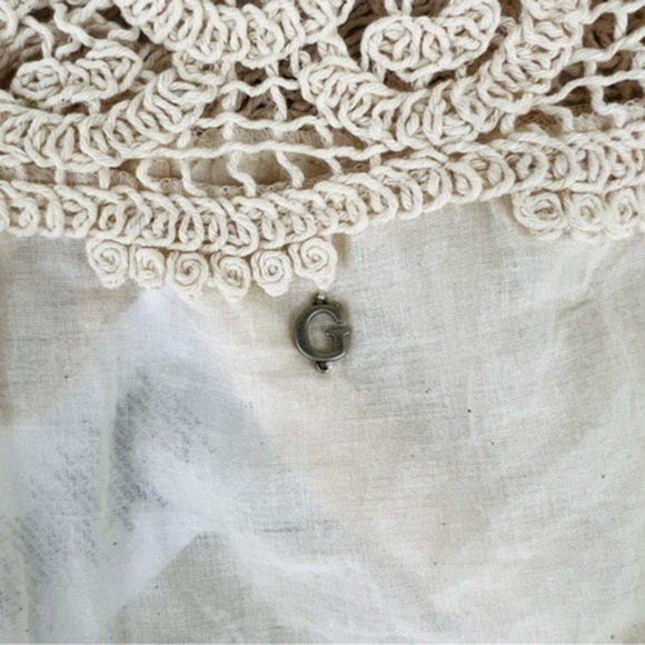 NEW! Guess Crochet Grace Cotton Halter Top Size Large - Picture 8 of 16